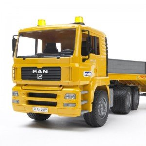 کامیون حمل لودر مان  Loader Truck With JCB  bruder 2776