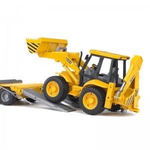 کامیون حمل لودر مان  Loader Truck With JCB  bruder 2776