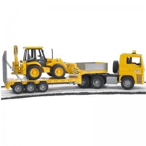 کامیون حمل لودر مان  Loader Truck With JCB  bruder 2776