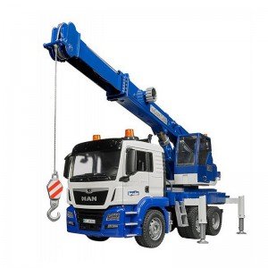 جرثقیل موزیکال truck with light and sound bruder 3770