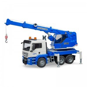 جرثقیل موزیکال truck with light and sound bruder 3770