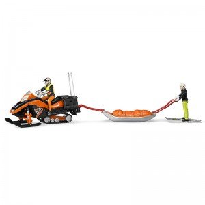 اسنو موبیل Snowmobile with Driver and Rescue Sled bruder 63100