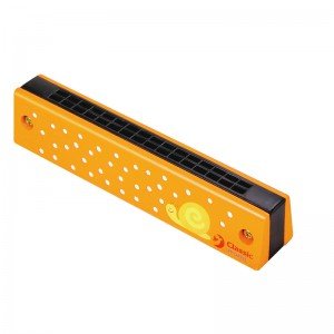 ساز دهنی فرشته چوبی نارنجی Classic World مدل Princess Harmonica 2622