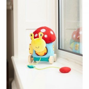 خرید کاترپیلار نخ کش Toadstool Activity Pull Along little bird 3066