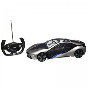 ماشین بی ام و همراه با چراغ کنسول rastar 4960011 طوسی