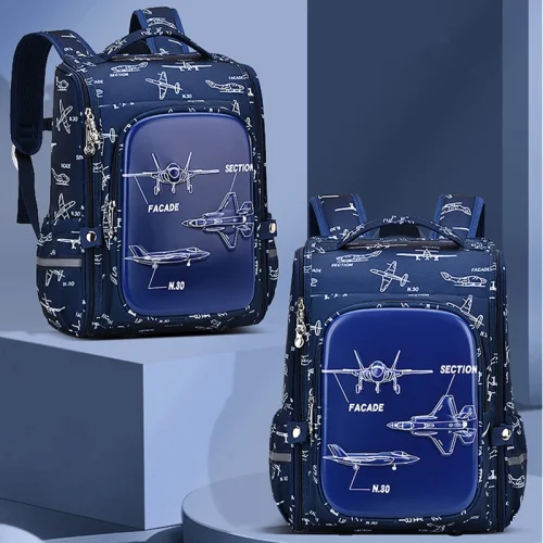 کوله پشتی کودک مدل هواپیما سورمه ای کد 4503521