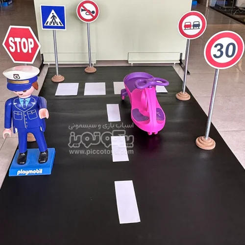 کفپوش پیست ماشین بازی رولی 10 متری مدل 1500MC072