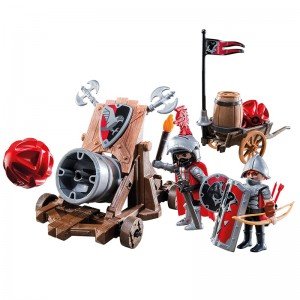 پلی موبیل مدل playmobil Hawk Knights' Battle Cannon 6038