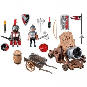 پلی موبیل مدل playmobil Hawk Knights' Battle Cannon 6038