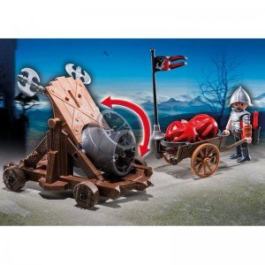 پلی موبیل مدل playmobil Hawk Knights' Battle Cannon 6038