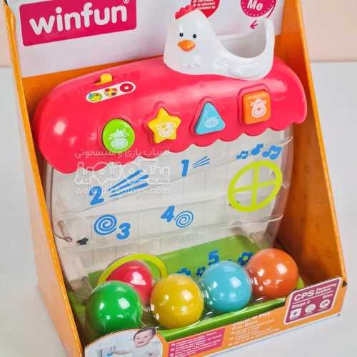 اسباب بازی راه توپ موزیکال طرح جوجه winfun مدل 000727