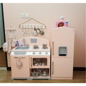 آشپزخانه چوبی دو تکه گلبهی 606541