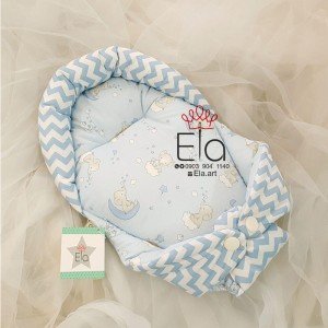 آغوشگیر کودک  elaart مدل فیل آبی 8058