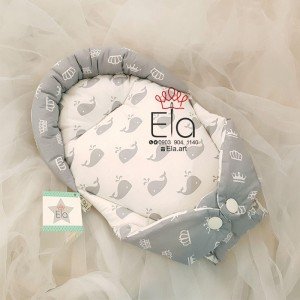 آغوشگیر کودک elaart مدل وال طوسی 8058