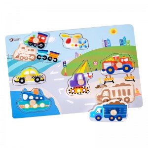 پازل چوبی کودک طرح حمل و نقل Classic World مدل Traffic 3611