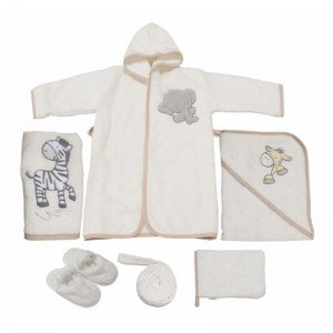 سرویس 5 تکه حوله کودک kidboo مدل safari