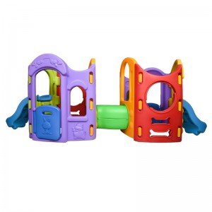 مجموعه بازی سرسره دو برج کودک کد 5006