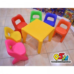 پخش میز مهد کودک استار 7004 رنگ زرد