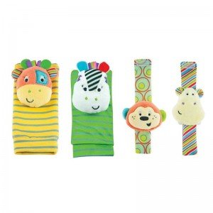 جوراب و مچ بند جغجغه ای کودک مدل winfun 00130