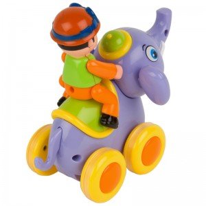 اسباب بازی فیل بنفش با آدمک huile toys