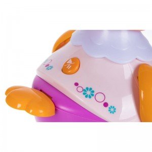 دکمه پخش موزیک مرغ صورتی موزیکال   huile toys 6102