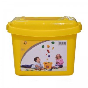 جعبه درب دار لگو و اسباب بازی زرد کد 85929