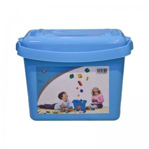 جعبه درب دار لگو و اسباب بازی آبی مدل  85929