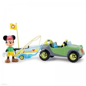 ماشین آف رود میکی موس با قایق imc toys مدل 181885