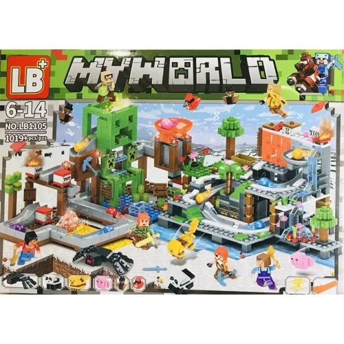 اسباب بازی لگو ماینکرافت 1019 تکه کد LB1105