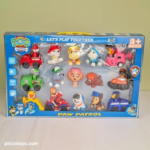 فیگور 7 عددی سگهای نگهبان با 8 عدد پاپت مدل 1866855