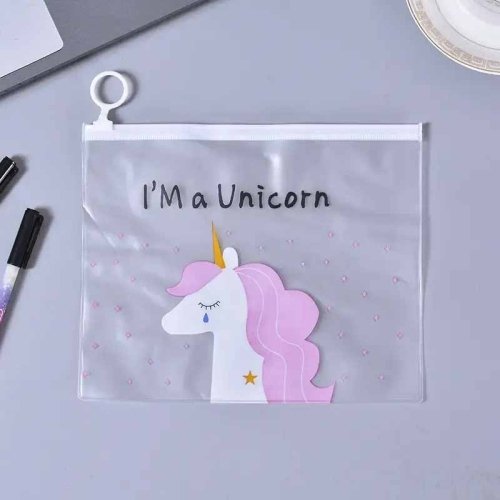 کاورA4 زیپدار طرح یونیکورن کد 4714505