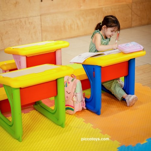 میز تحریر کودک رنگ صورتی کد p/van108/su