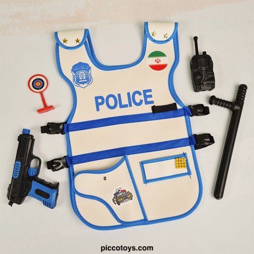 جلیقه پلیس راهور با تفنگ آبی کد 4739951