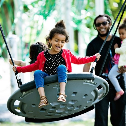 تاب فلزی کودک فضای باز نشیمن سبدی کد PS2107