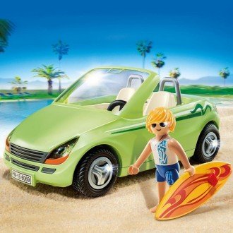 پلی موبيل مدل PLAYMOBIL Surfer With Convertible 6069