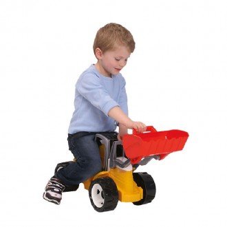 بازی و سرگرمی با لودر بزرگ زرد قرمز LENA 02063 - Strong giant shovel loader red and yellow