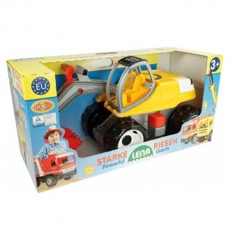 بسته بندی بیل مکانیکی بزرگ زرد قرمز Lena 02062 - Strong giant digger