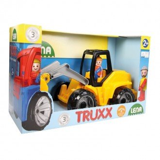 بسته بندی بولدوزر زرد مشکی  Lena 04412 -Truxx shovel loader