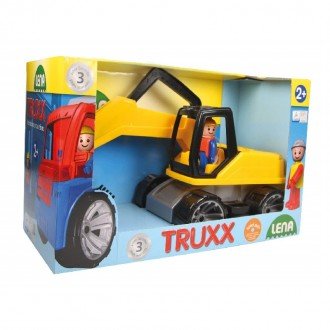 بسته بندی بیل مکانیکی  زرد مشکی Lena 04411 - Truxx excavator