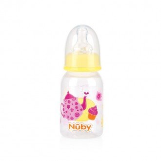 شیشه شیر زرد طرح صبحانه nuby 1477