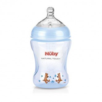طلق آبی 240ml  مدل nuby 68007