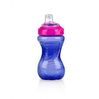 قمقمه  سرمه ای سوپاپ دار 300ml مدل  nuby 9926