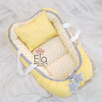 ست 2 تکه elaart زرد طرح ستاره توسی 8059