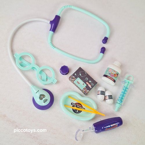 اسباب بازی ست پزشکی کودک رنگ آبی کد 8801