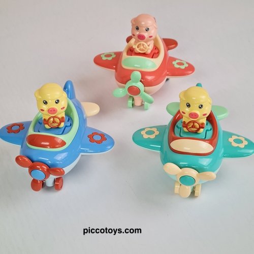 اسباب بازی هواپیما فشاری طرح خوک کد HC223K