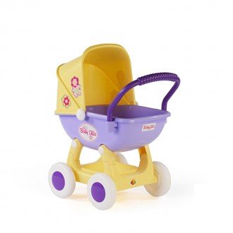 کالسکه عروسک زرد بنفش مدل 48202