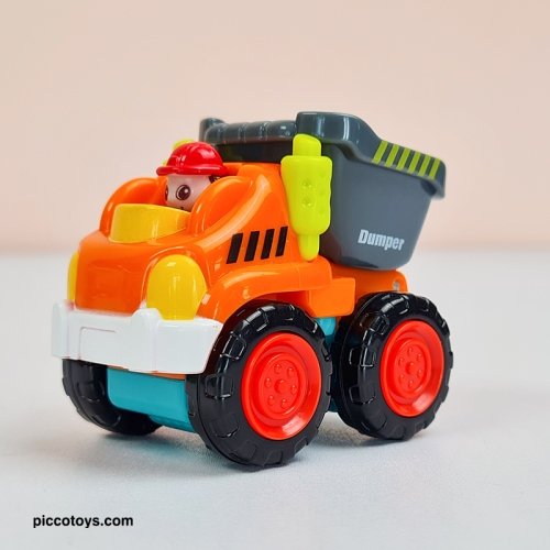 ماشین اسباب بازی کامیون کمپرسی هولی تویز Huile Toys مدل P/3116B/KK