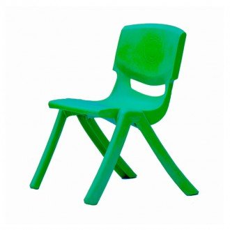صندلی کودک طرح لبخند رنگ سبز تیره کد 5029