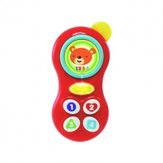 دندان گیر نوزاد موزیکال طرح موبایل اسباب بازی  winfun مدل 00638