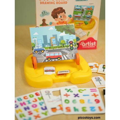 تخته مغناطیسی آموزشی طرح وسایل حمل و نقل کد 05062